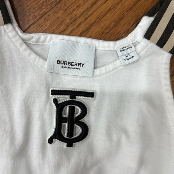 Burberry Kids Striped Shorts - Beige - Picture 2 of 4